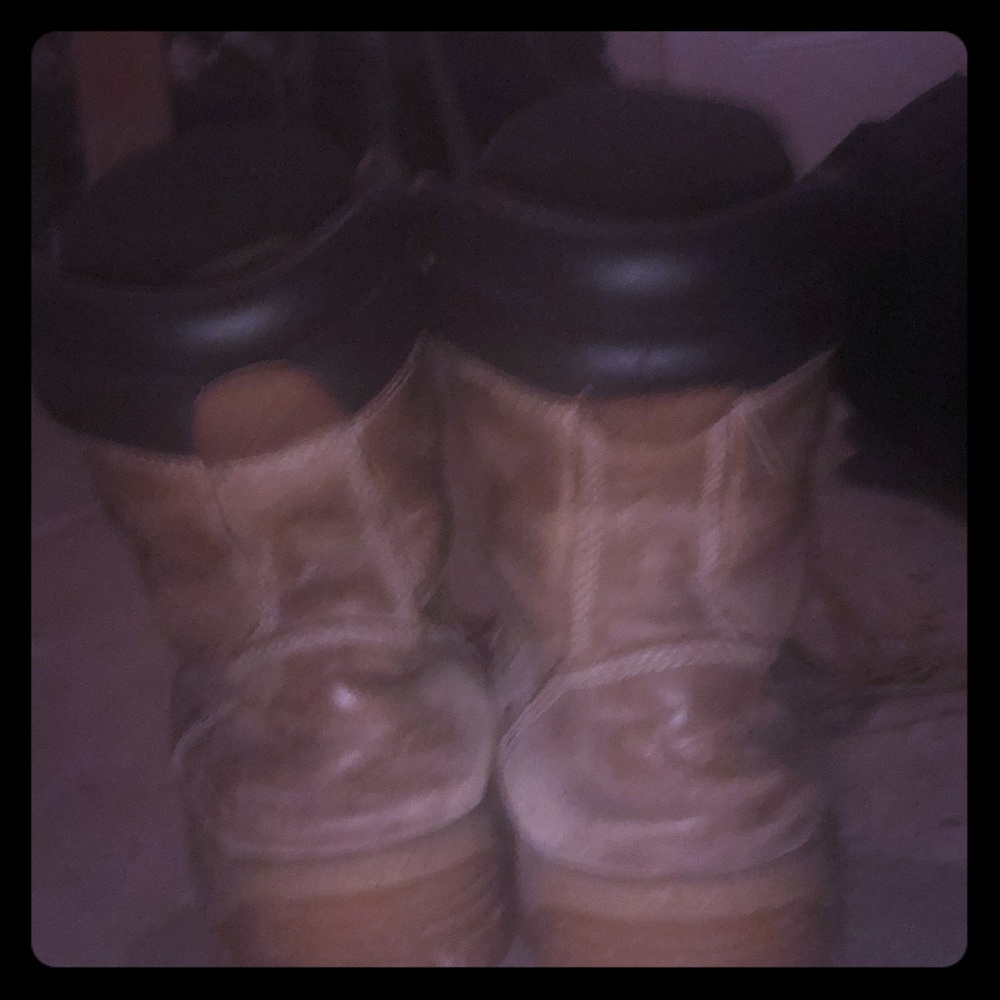 2 pairs used steel toed work boots